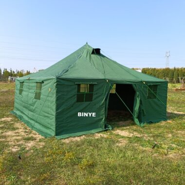 Large 10-Man Waterproof Windproof Canvas Tent for Camping
