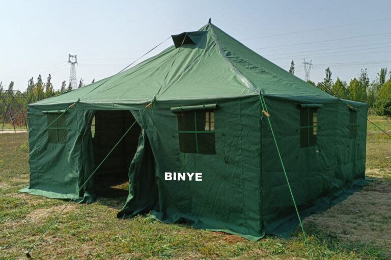 10-Man Waterproof Windproof Canvas Tent Durable 81-Pole Single Tent for Camping (4) Large 10-Man Waterproof Windproof Canvas Tent for Camping