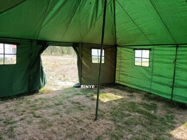 Large 10-Man Waterproof Windproof Canvas Tent for Camping
