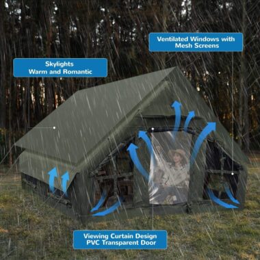 17.2 Inflatable Air Partition Room Family Large Tent for Outdoor Camping