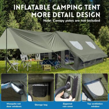 17.2 Inflatable Air Partition Room Family Large Tent for Outdoor Camping