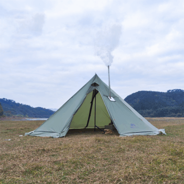  5M Lightweight Tipi Tent – Waterproof, Stove Jack, Winter Camping Tent for 3-5 People