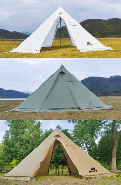  5M Lightweight Tipi Tent – Waterproof, Stove Jack, Winter Camping Tent for 3-5 People