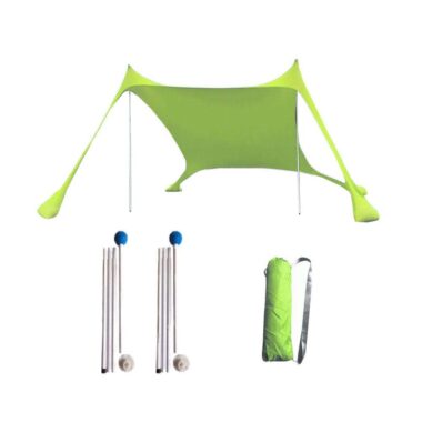  Beach Tent Sunshade with Sandbags and Shade Membrane for Beach Umbrella