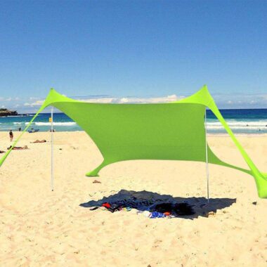  Beach Tent Sunshade with Sandbags and Shade Membrane for Beach Umbrella
