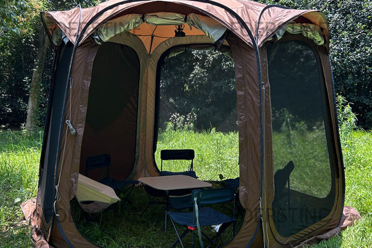 Brown Family Camping Tent 6 to 8 Person Waterproof Shelter Outdoor Hiking Glamping Cabin Canopy Tent (4) Brown Waterproof Family Camping Tent 6-8 Person | Outdoor Glamping Hiking Tent