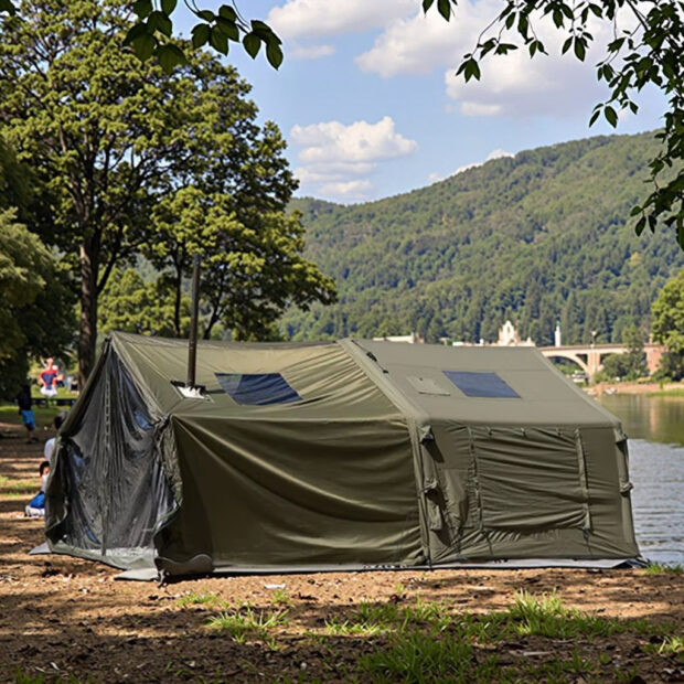 Coody Quality Assurance 4-Season Outdoor Camping Tent | Waterproof Military-Style Inflatable Tent