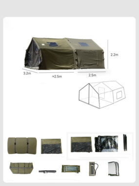 Coody Quality Assurance 4-Season Outdoor Camping Tent | Waterproof Military-Style Inflatable Tent
