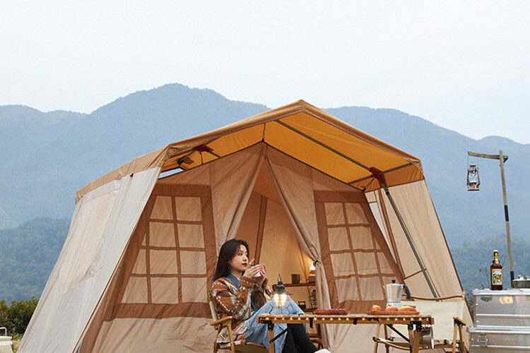 Custom Portable Outdoor Tents for Events Large Waterproof Glamping Tents & Luxury Hotel Mosquito Hut Tent (8) Custom Portable Waterproof Glamping Tent for Luxury Hotels & Events