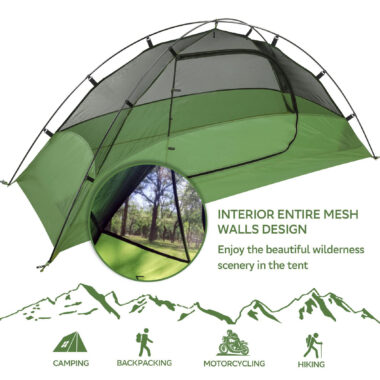 Customized Backpack Tent for 1-2 People – Waterproof Outdoor Camping Tent