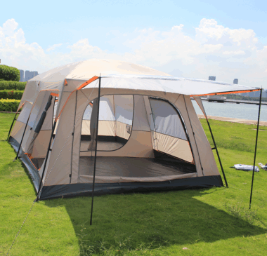 Customized European Luxury Family Tent – 12-Person Cabin Tent for Outdoor Camping