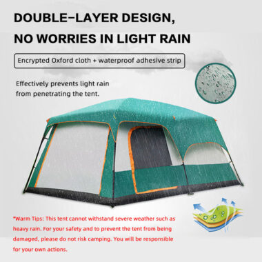 Luxury Family Camping Tent - Wind Resistant Waterproof Glamping Tent for Sale