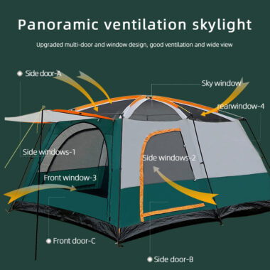 Luxury Family Camping Tent - Wind Resistant Waterproof Glamping Tent for Sale