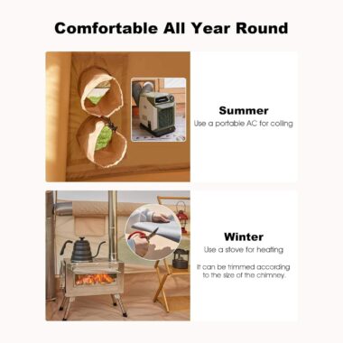 Desert Outdoor Air Camping Tent – Luxury Inflatable Canvas Tent for Dubai Outdoor Adventures