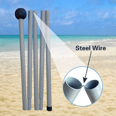 Factory Beach Tent Pop-up Shade with Windproof Rope for Stable Sun Protection
