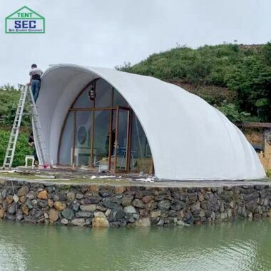 Luxury Glamping Tent with Bathroom for Resorts