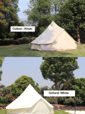Family Outdoor Glamping Cotton Yurt Teepee Tent – 4-Season Canvas Bell Tent for Sale