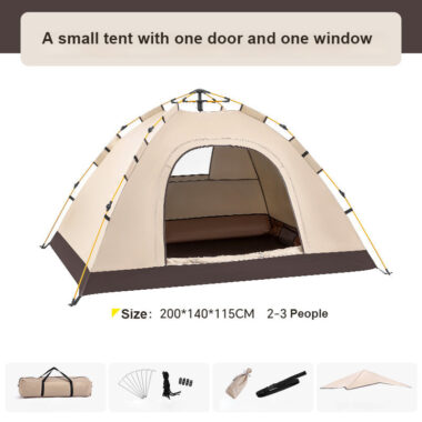 High Quality Single or Double Layered Camping Tent – Automatic Fast Open and Easy Storage