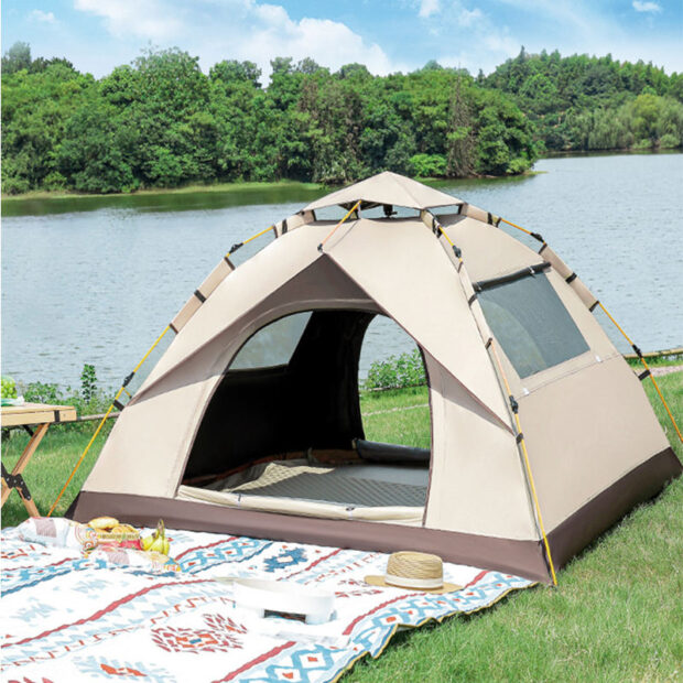 High Quality Single or Double Layered Camping Tent – Automatic Fast Open and Easy Storage