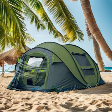 Luxury Multi-Person Outdoor Camping Tent – Quick Opening, Easy Use for Beach and Hiking