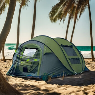 Luxury Multi-Person Outdoor Camping Tent – Quick Opening, Easy Use for Beach and Hiking