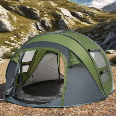 Luxury Multi-Person Outdoor Camping Tent – Quick Opening, Easy Use for Beach and Hiking