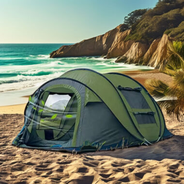 Luxury Multi-Person Outdoor Camping Tent – Quick Opening, Easy Use for Beach and Hiking