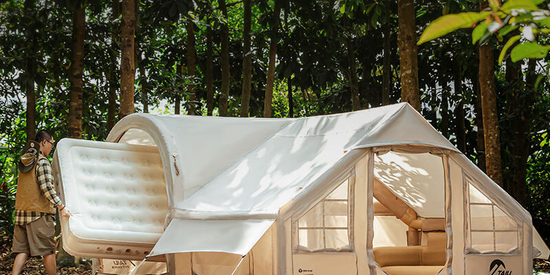 Large Waterproof Inflatable Air Tent | Family Camping Tent for Outdoor Adventures