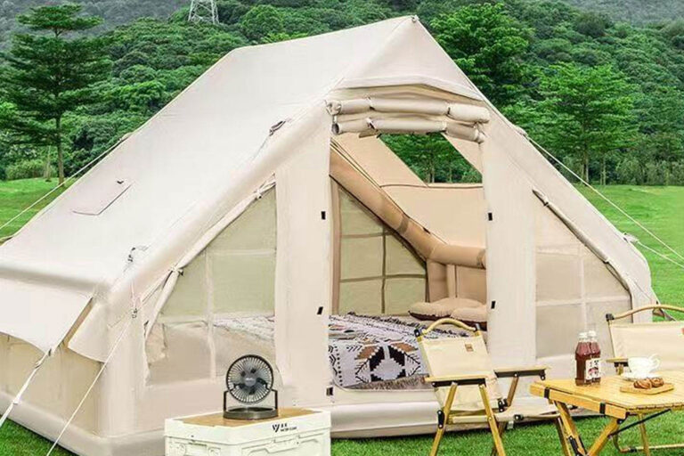 Inflatable Camping Air Tent – Waterproof 420D Oxford with Skylight for 5 Persons Outdoor Family Camping (4) 6.3㎡ One-Bedroom Inflatable Air Tent for 5 Persons – Waterproof Oxford with Skylight