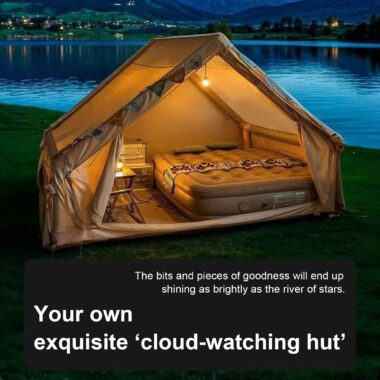 6.3㎡ One-Bedroom Inflatable Air Tent for 5 Persons – Waterproof Oxford with Skylight