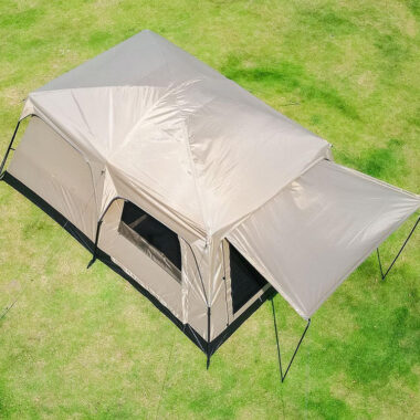 Large Family Tunnel Tent | Two-Room Waterproof Camping Tent for Outdoor Adventures
