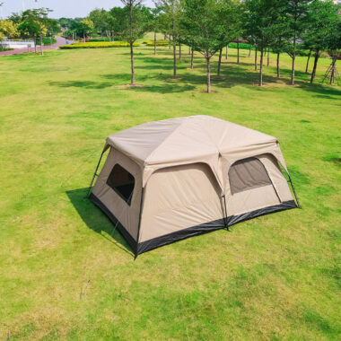 Large Family Tunnel Tent | Two-Room Waterproof Camping Tent for Outdoor Adventures