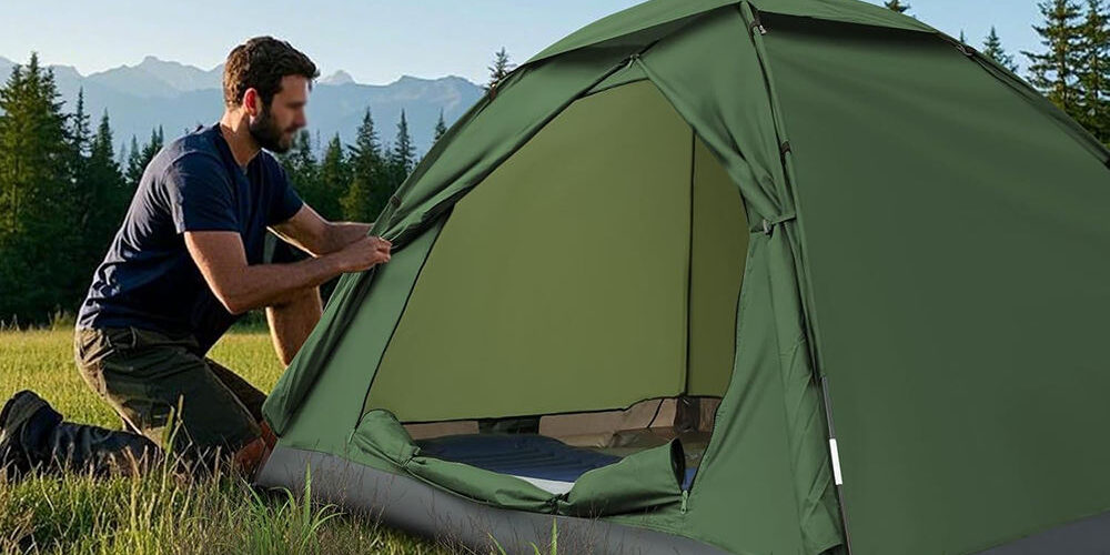 Lightweight Waterproof Hiking Tent – Windproof Easy Setup for Camping and Travel