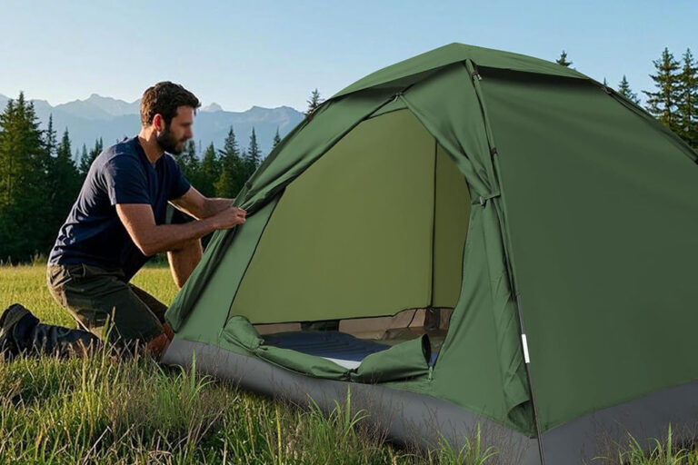 Lightweight Backpacking Tent – Waterproof, Windproof, Easy Setup Hiking Tent for Camping, Hunting (4) Lightweight Waterproof Hiking Tent – Windproof Easy Setup for Camping and Travel
