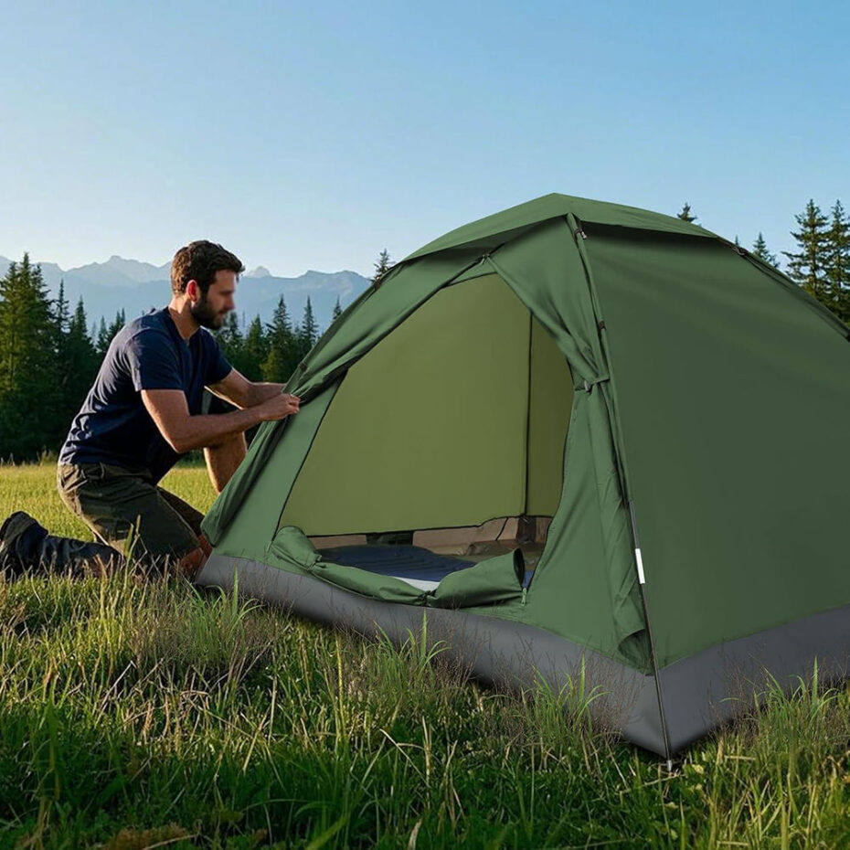 Lightweight Waterproof Hiking Tent – Windproof Easy Setup for Camping and Travel