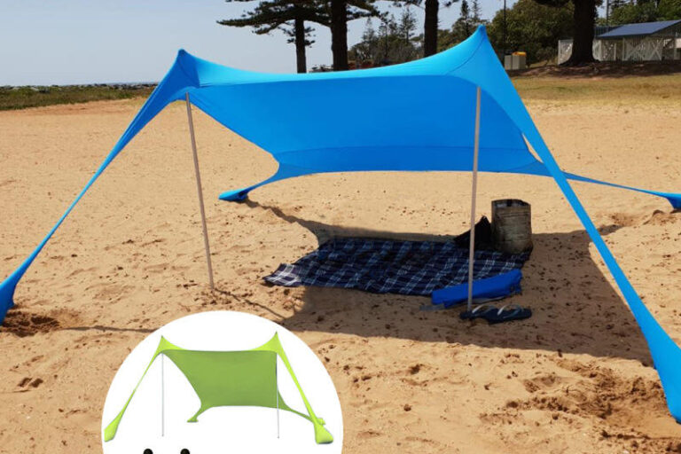 Lightweight Portable Outdoor Beach Tent with Sun Shade for Beach Activities (6) Lightweight Outdoor Beach Tent with Sun Shade for Beach Activities