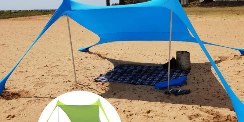 Lightweight Outdoor Beach Tent with Sun Shade for Beach Activities