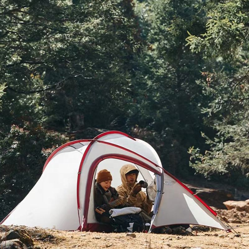 New Outdoor Double Layers Waterproof Camping Tent – 3 Person Tent with Bedroom & Living Room