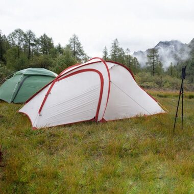 New Outdoor Double Layers Waterproof Camping Tent – 3 Person Tent with Bedroom & Living Room