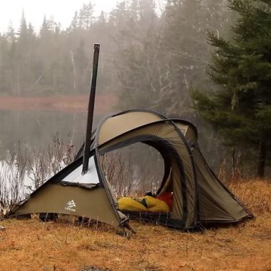 New Outdoor Double Layers Waterproof Camping Tent – 3 Person Tent with Bedroom & Living Room