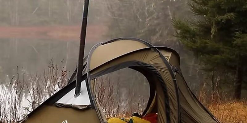 New Outdoor Double Layers Waterproof Camping Tent – 3 Person Tent with Bedroom & Living Room