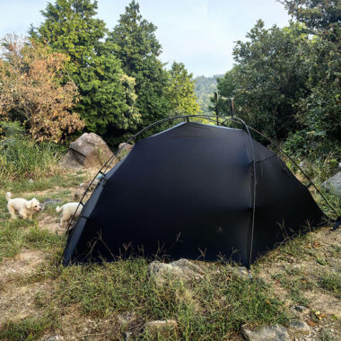 Ultralight Backpacking Tent | 1 Person Camping Solo Tent with Double Silicon Coating