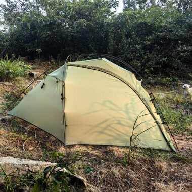Ultralight Backpacking Tent | 1 Person Camping Solo Tent with Double Silicon Coating