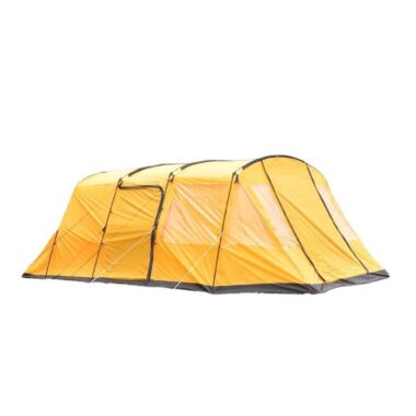 : OEM Customized Outdoor Tunnel Tent – 6-Person Tent with 2 Rooms & 1 Living Room for Camping