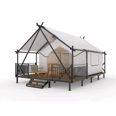  Luxury Glamping Resort Tent for Outdoor Hotels – Oxford Fabric with Steel Frame