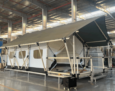  Luxury Glamping Resort Tent for Outdoor Hotels – Oxford Fabric with Steel Frame