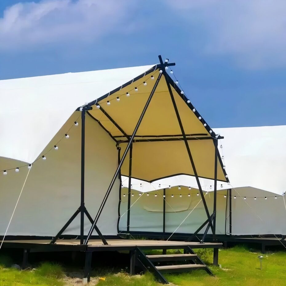 Luxury Glamping Resort Tent for Outdoor Hotels – Oxford Fabric with Steel Frame