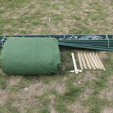 Automatic Outdoor Tent for Construction, Camping, and Events with Rainproof Oxford Fabric and Aluminum Poles