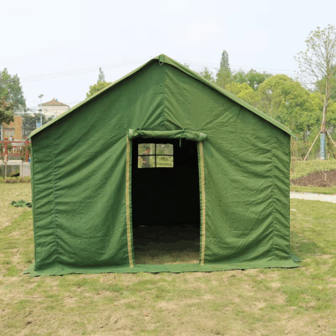 Automatic Outdoor Tent for Construction, Camping, and Events with Rainproof Oxford Fabric and Aluminum Poles