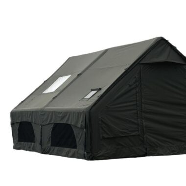  Military Style Inflatable Camping Tent with Rainproof Fabric and Easy Setup